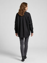Relaxed Fit Button-Down Shirt - Black (2)