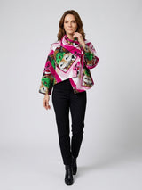Artistic Drape Jacket - Bright Purple